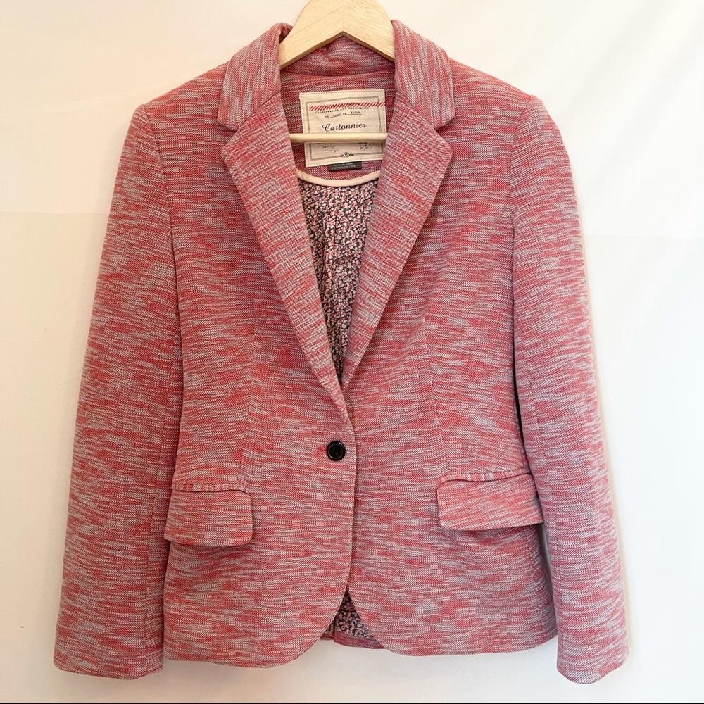 Anthropologie Cartonnier Blazer Jacket size XS Red